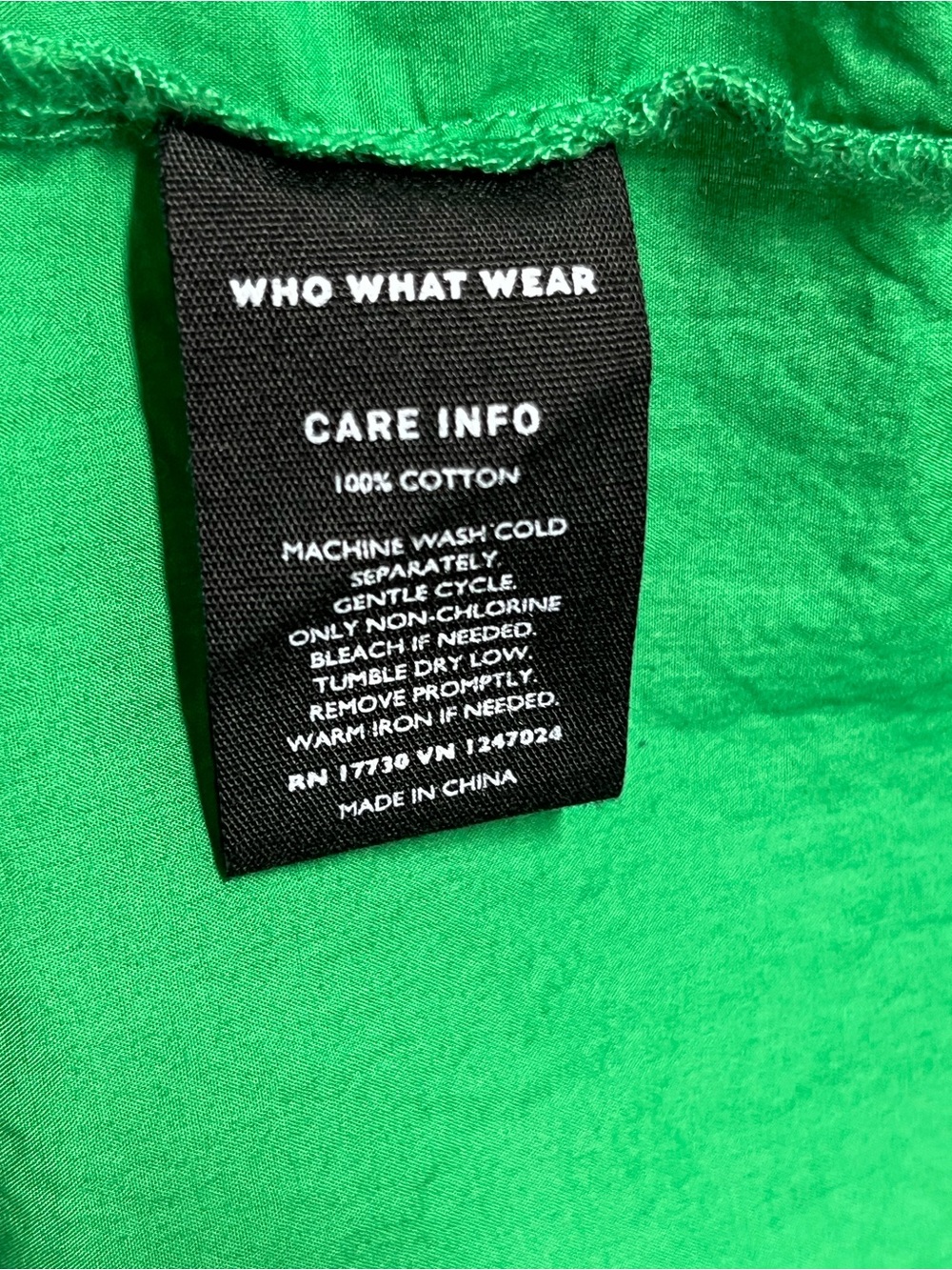 Who What Wear Green Off Shoulder Ruffle Dress XL Boho Summer Cotton - Picture 6 of 7